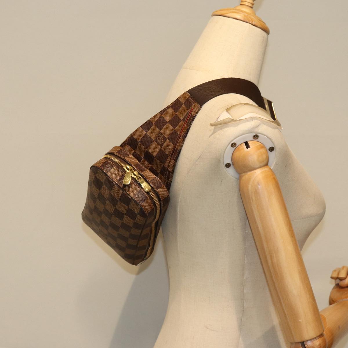 LOUIS VUITTON Damier Ebene Geronimos Shoulder Bag N51994 LV 74765