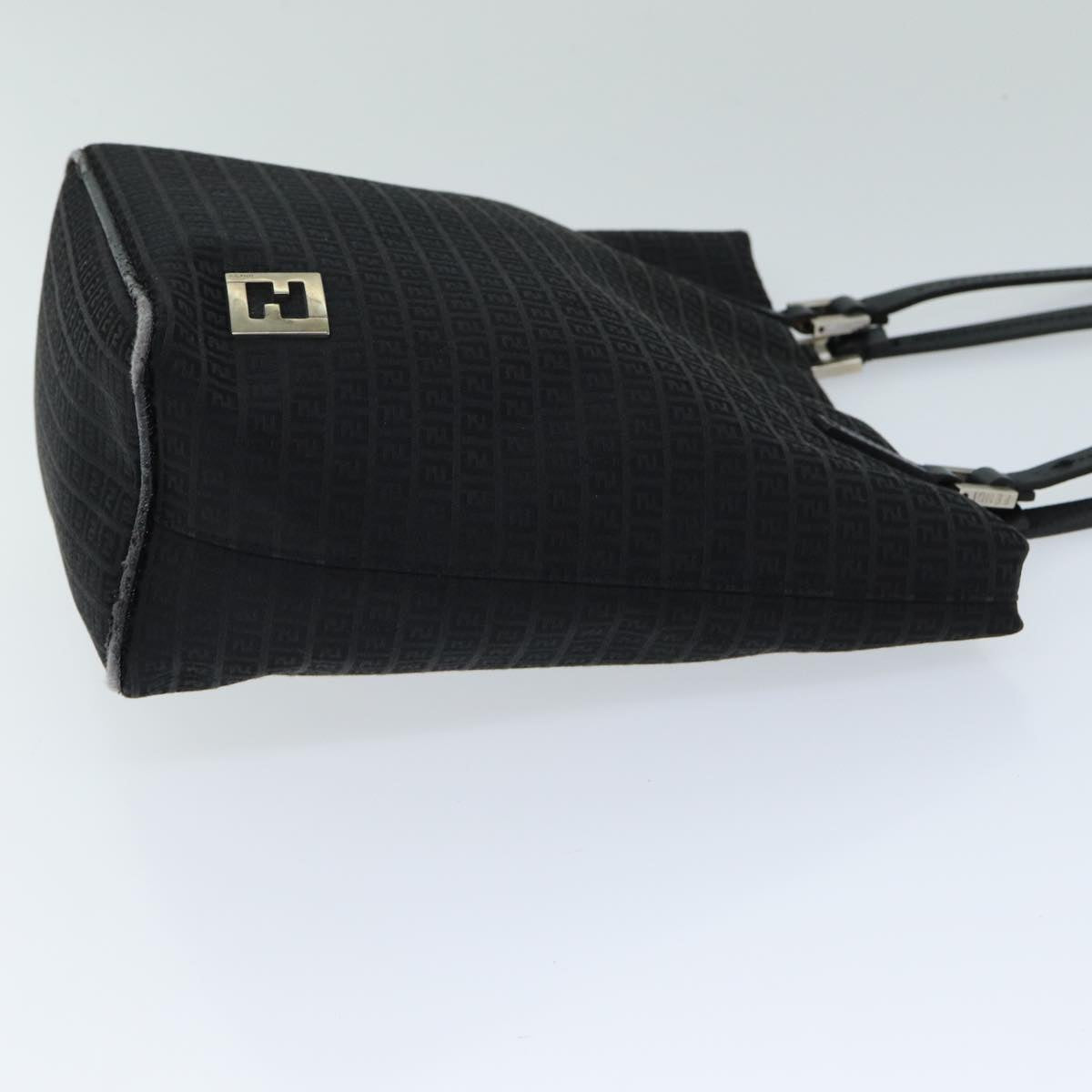 Luxury Fendi Zucchino Canvas Hand Bag Black74840