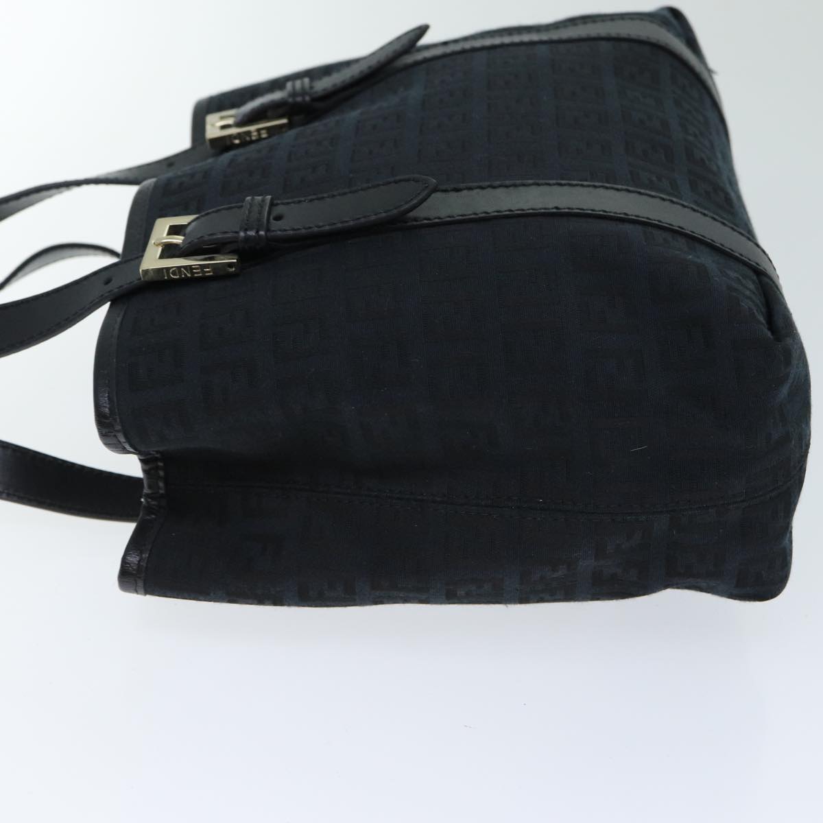 Luxury Fendi Zucchino Canvas Hand Bag Black74841