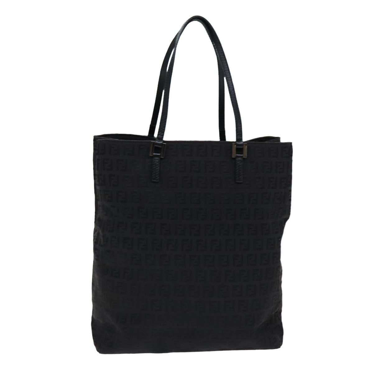 Luxury Fendi Zucchino Canvas Hand Bag Black74849