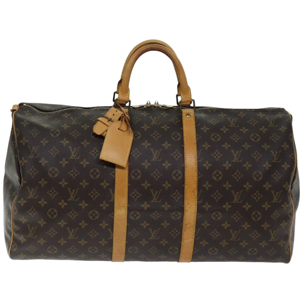 LOUIS VUITTON Monogram Keepall 55 Boston Bag M41424 LV 74939