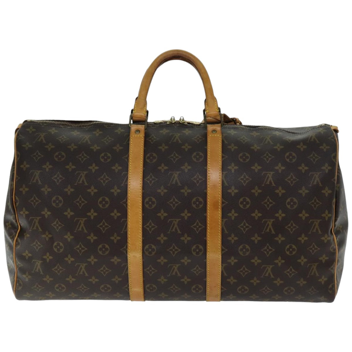 LOUIS VUITTON Monogram Keepall 55 Boston Bag M41424 LV 74939