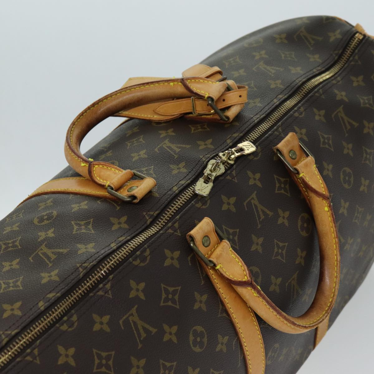 LOUIS VUITTON Monogram Keepall 55 Boston Bag M41424 LV 74939