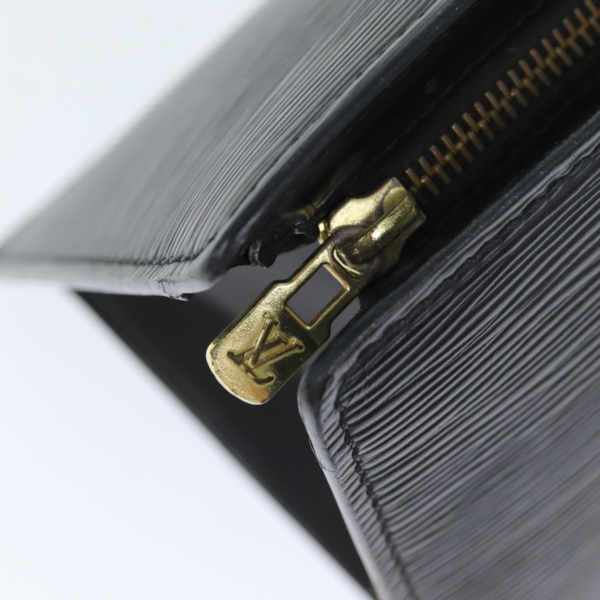 LOUIS VUITTON Epi Sac Triangle Hand Bag Black M52092 LV 74953