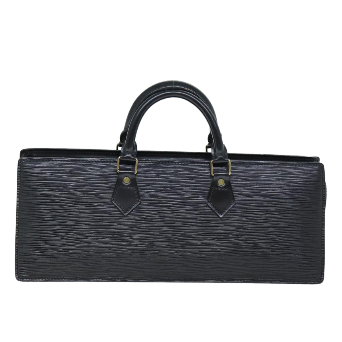 LOUIS VUITTON Epi Sac Triangle Hand Bag Black M52092 LV 74953