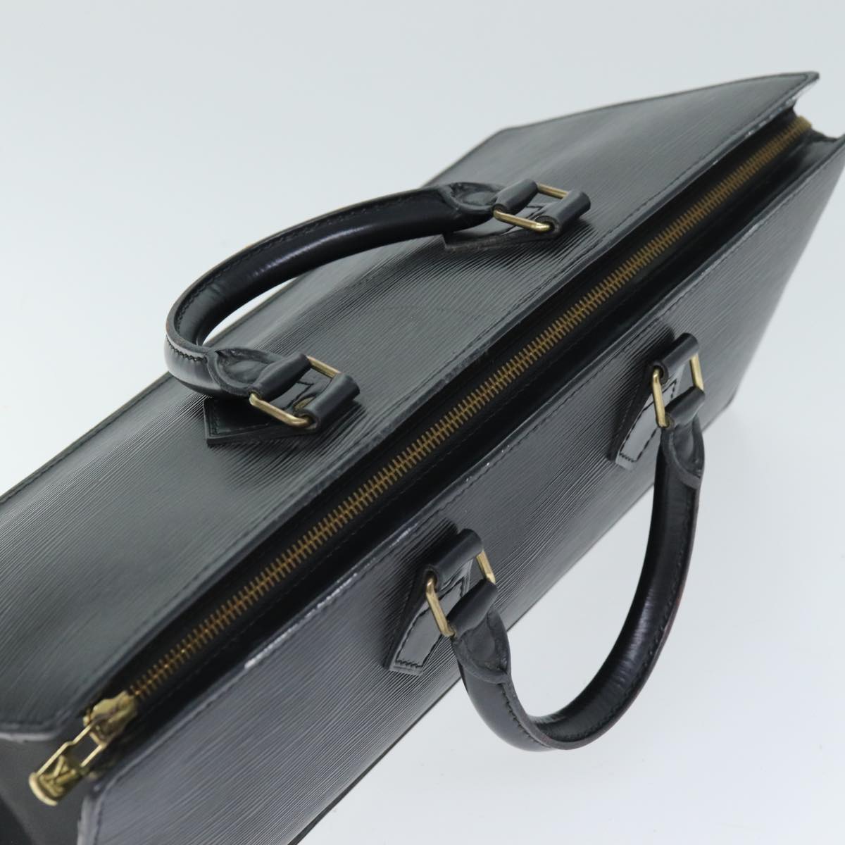 LOUIS VUITTON Epi Sac Triangle Hand Bag Black M52092 LV 74953