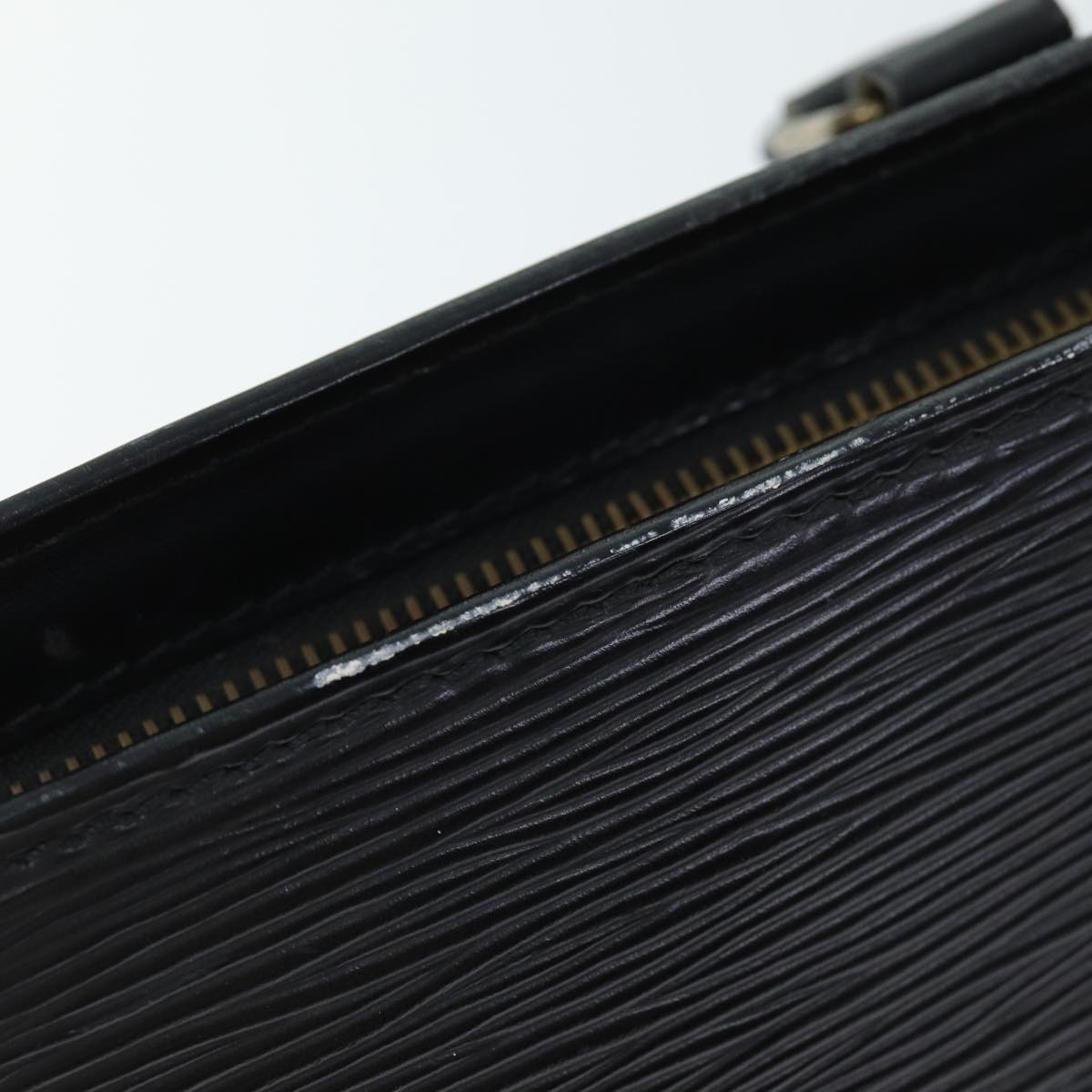 LOUIS VUITTON Epi Sac Triangle Hand Bag Black M52092 LV 74953