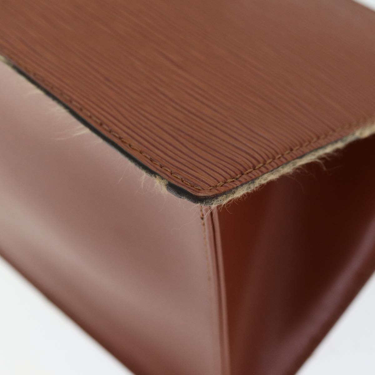LOUIS VUITTON Epi Sac Triangle Hand Bag Brown M52093 LV 74955