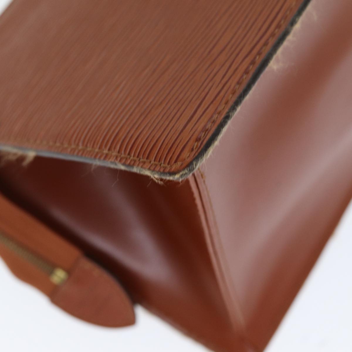 LOUIS VUITTON Epi Sac Triangle Hand Bag Brown M52093 LV 74955