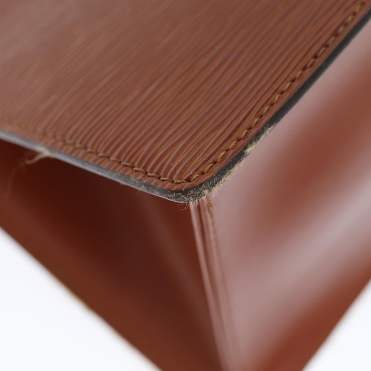 LOUIS VUITTON Epi Sac Triangle Hand Bag Brown M52093 LV 74955