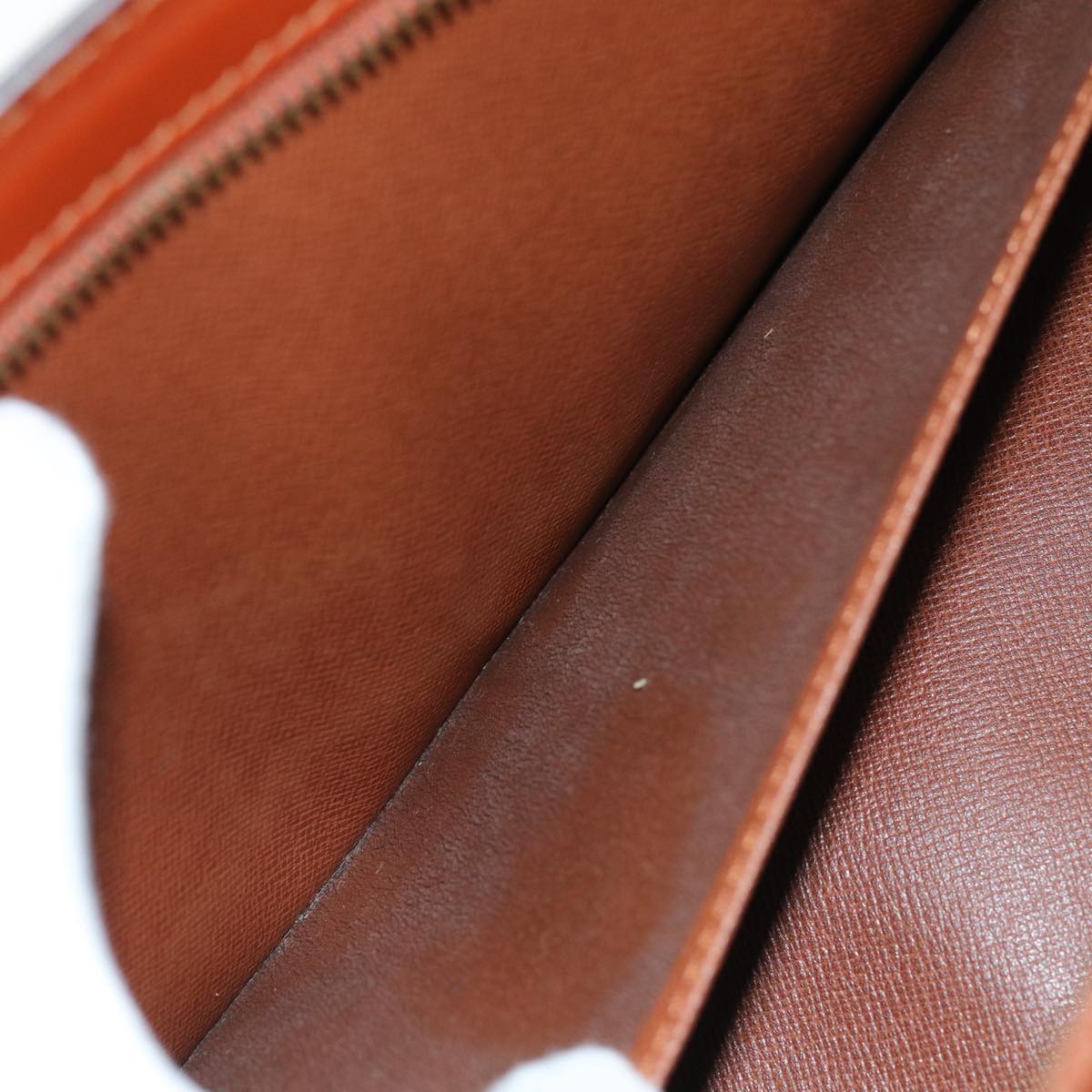 LOUIS VUITTON Epi Sac Triangle Hand Bag Brown M52093 LV 74955