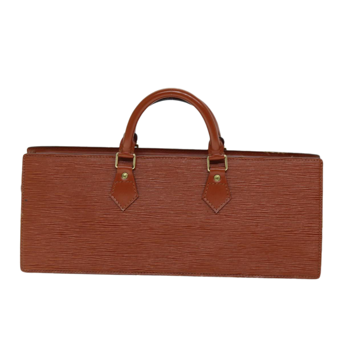 LOUIS VUITTON Epi Sac Triangle Hand Bag Brown M52093 LV 74955