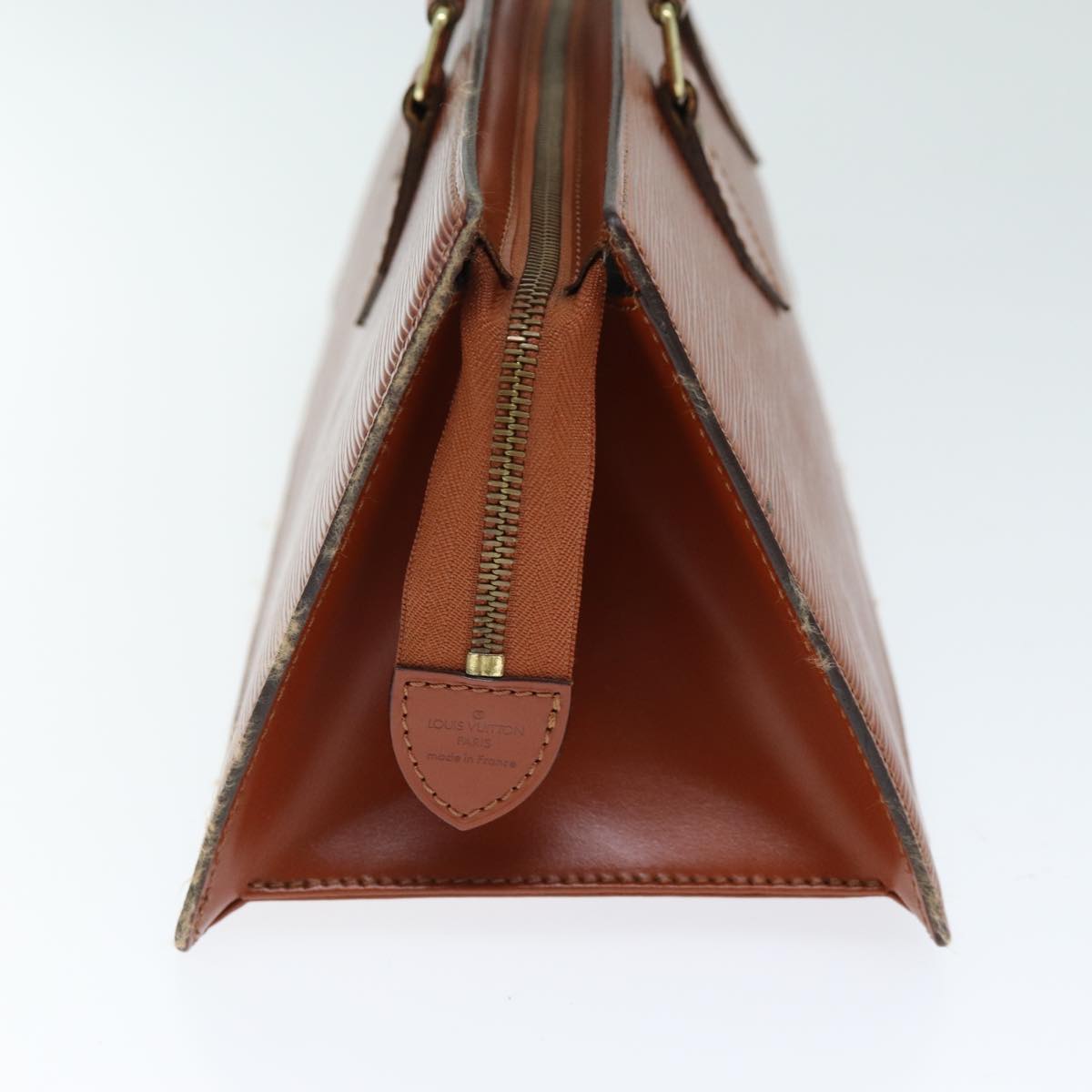 LOUIS VUITTON Epi Sac Triangle Hand Bag Brown M52093 LV 74955