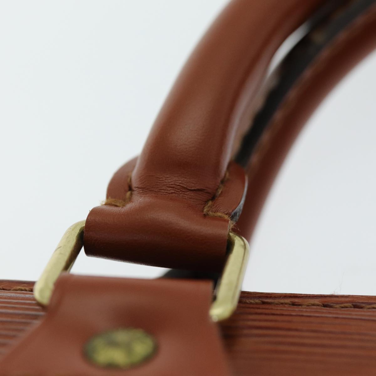 LOUIS VUITTON Epi Sac Triangle Hand Bag Brown M52093 LV 74955