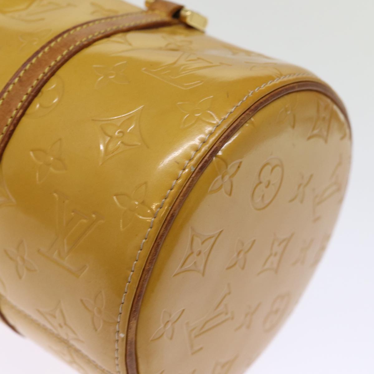 LOUIS VUITTON Monogram Vernis Bedford Hand Bag Beige M91006 LV 74956