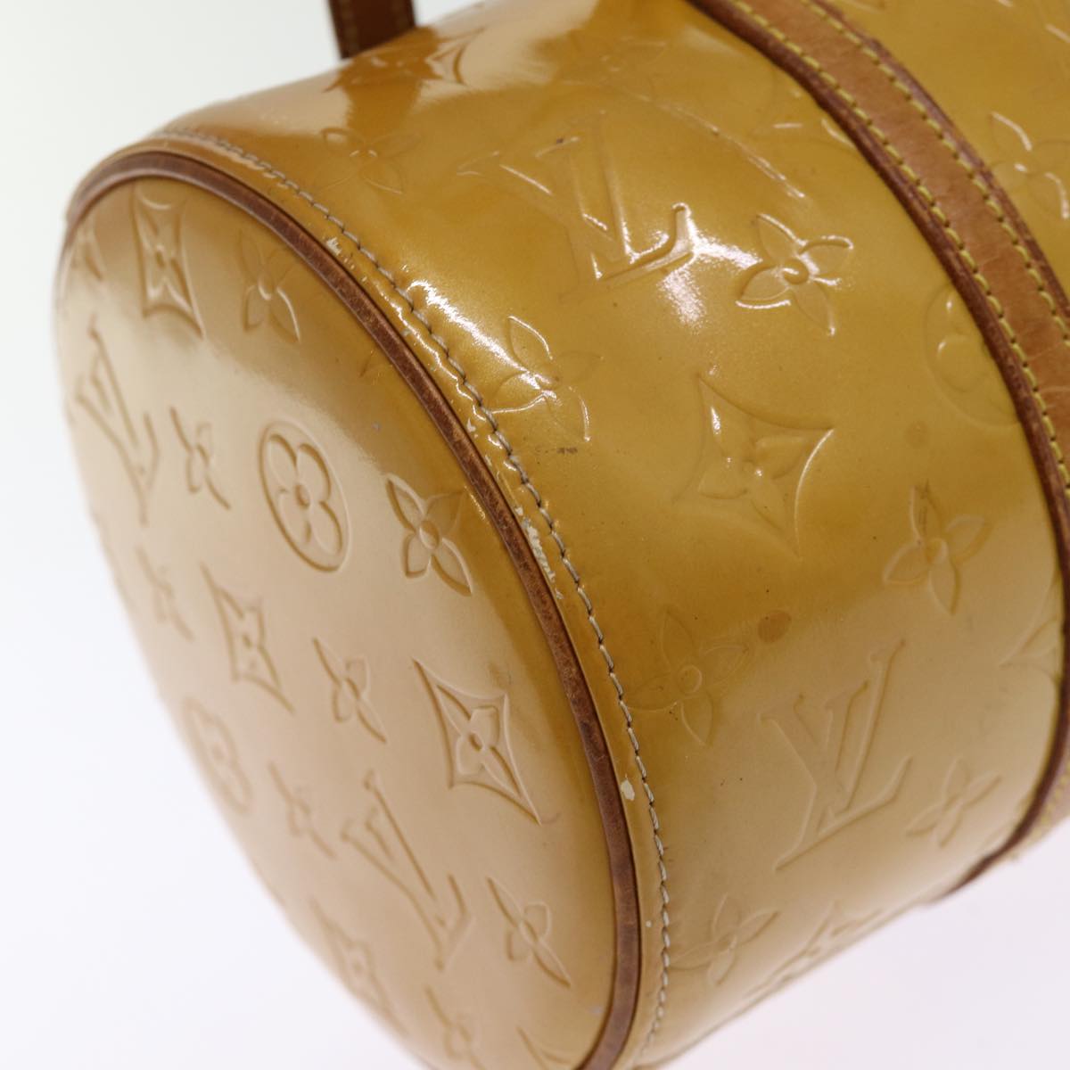 LOUIS VUITTON Monogram Vernis Bedford Hand Bag Beige M91006 LV 74956