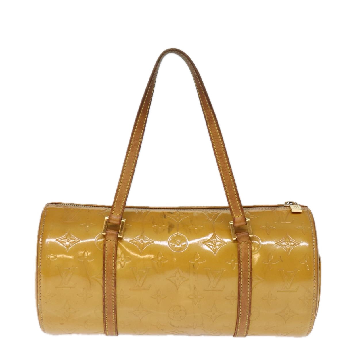 LOUIS VUITTON Monogram Vernis Bedford Hand Bag Beige M91006 LV 74956