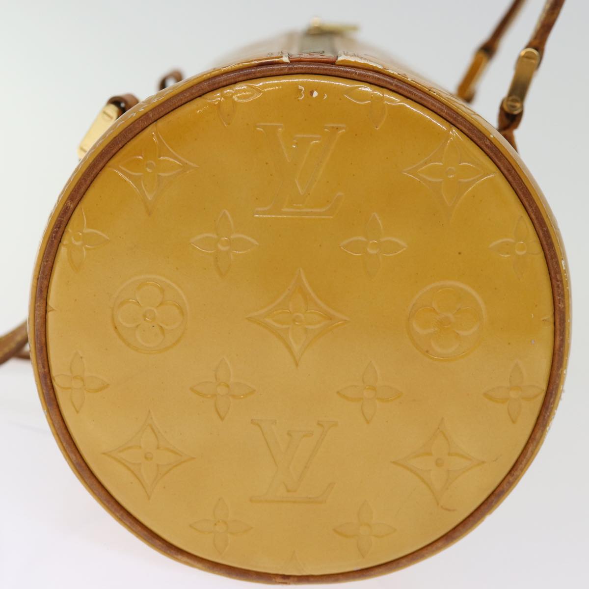 LOUIS VUITTON Monogram Vernis Bedford Hand Bag Beige M91006 LV 74956