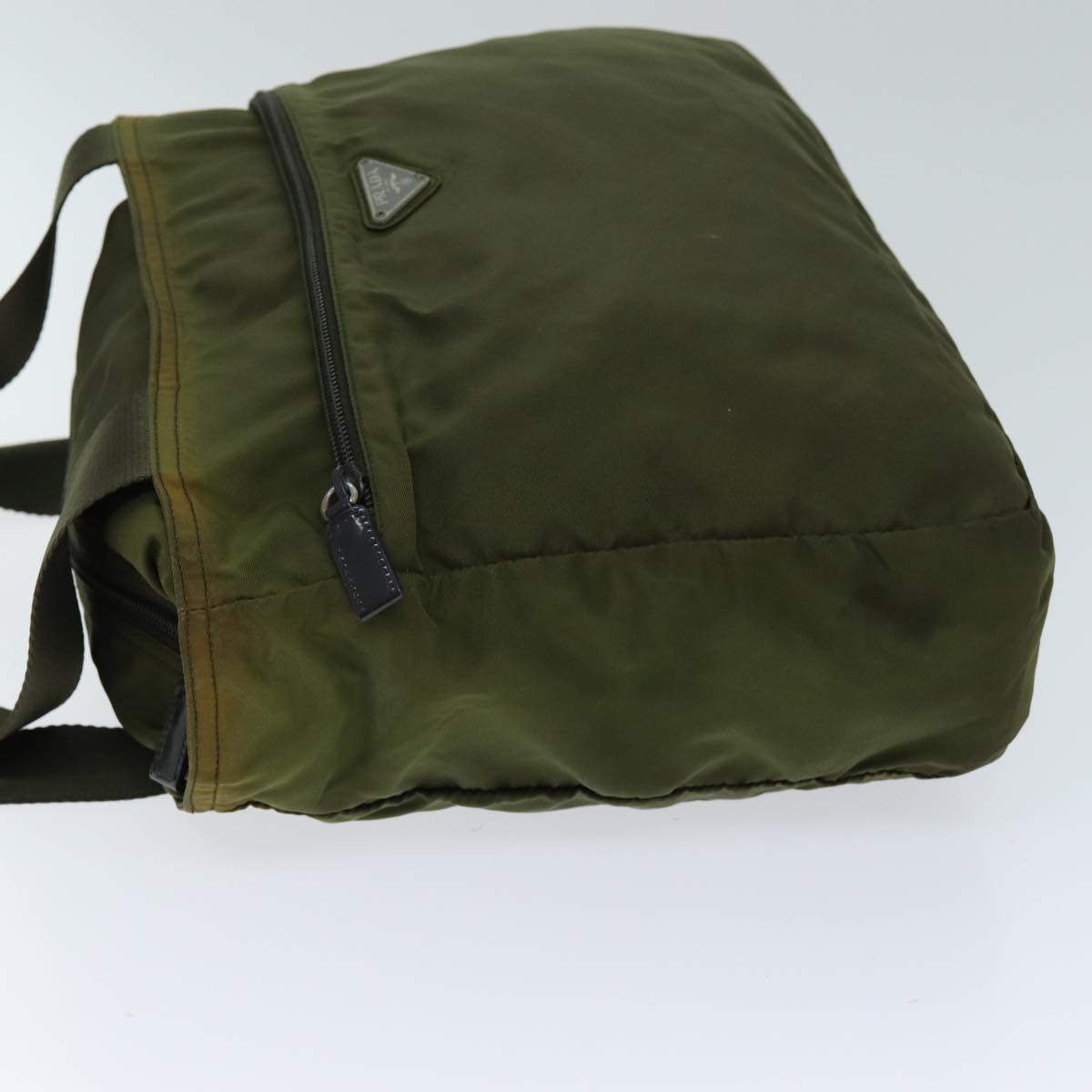 Luxury PradaTote Bag Nylon Khaki 74970