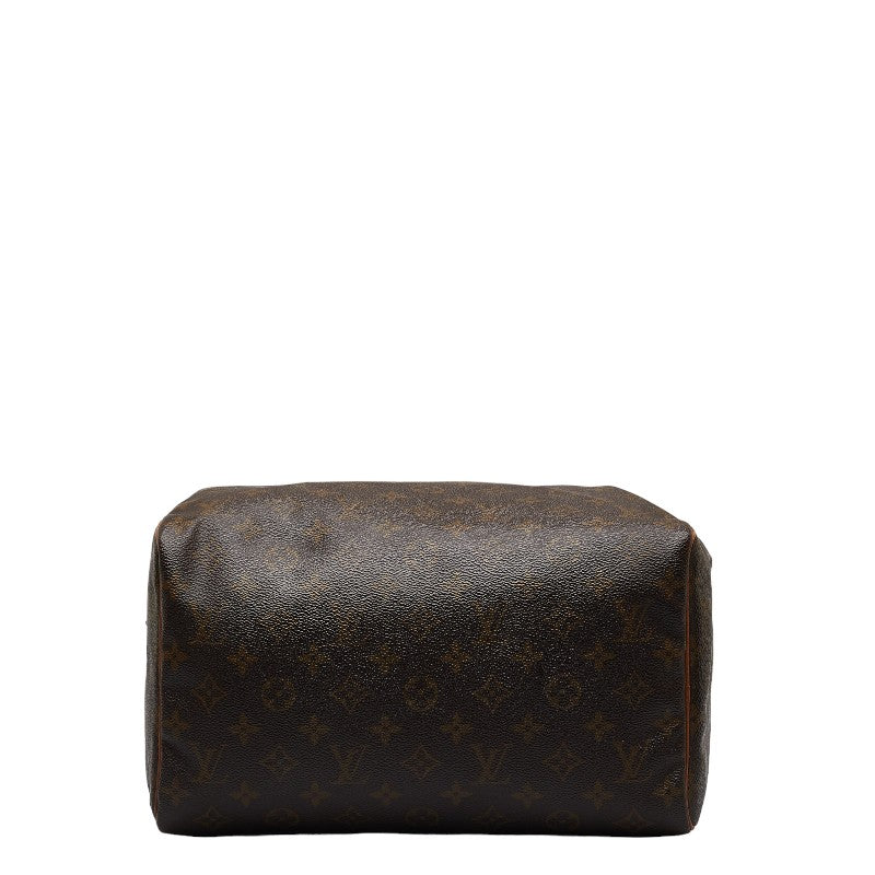 Louis Vuitton Monogram Speedyy 30 Handbag Mini Boston Bag M41526 Brown PVC Leather  Louis Vuitton
