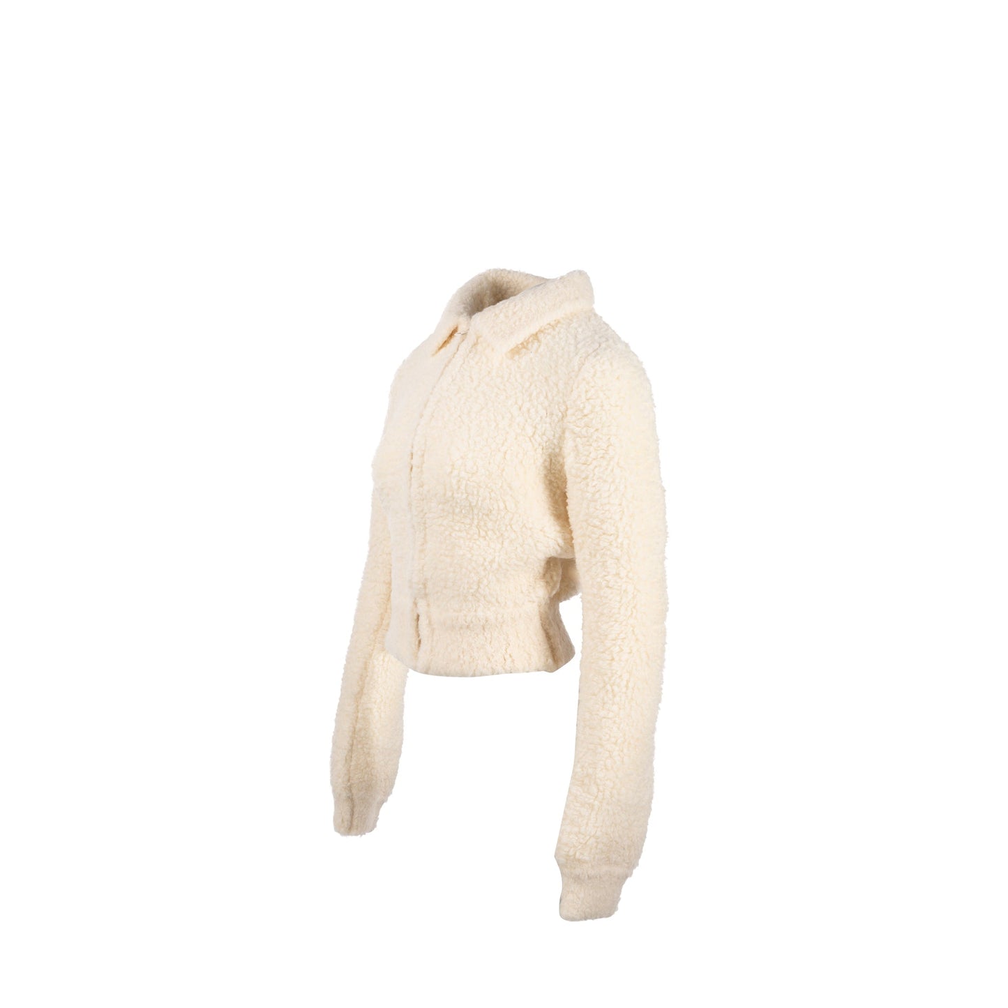 Luxury Dior Size 36 Fleece Blouse Zip-up Knit Jacket Wool/Cashmere