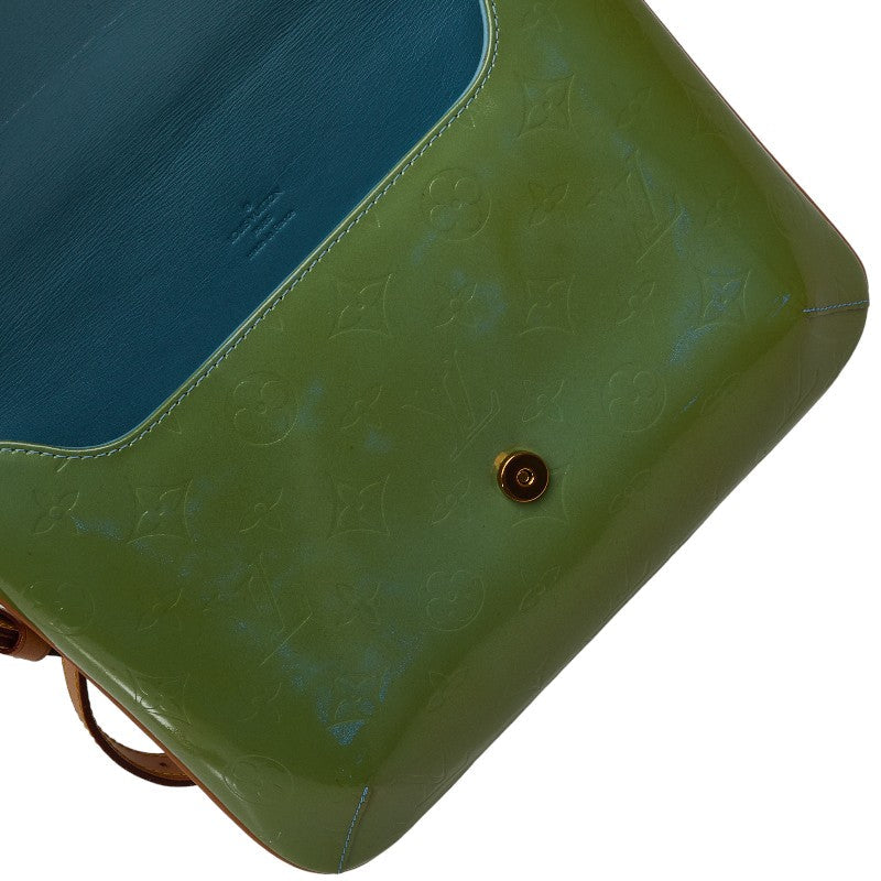 Louis Vuitton Monogram Vernis Thompson Street Shoulder Bag M91009 Ba Blue Green Patenter  Louis Vuitton