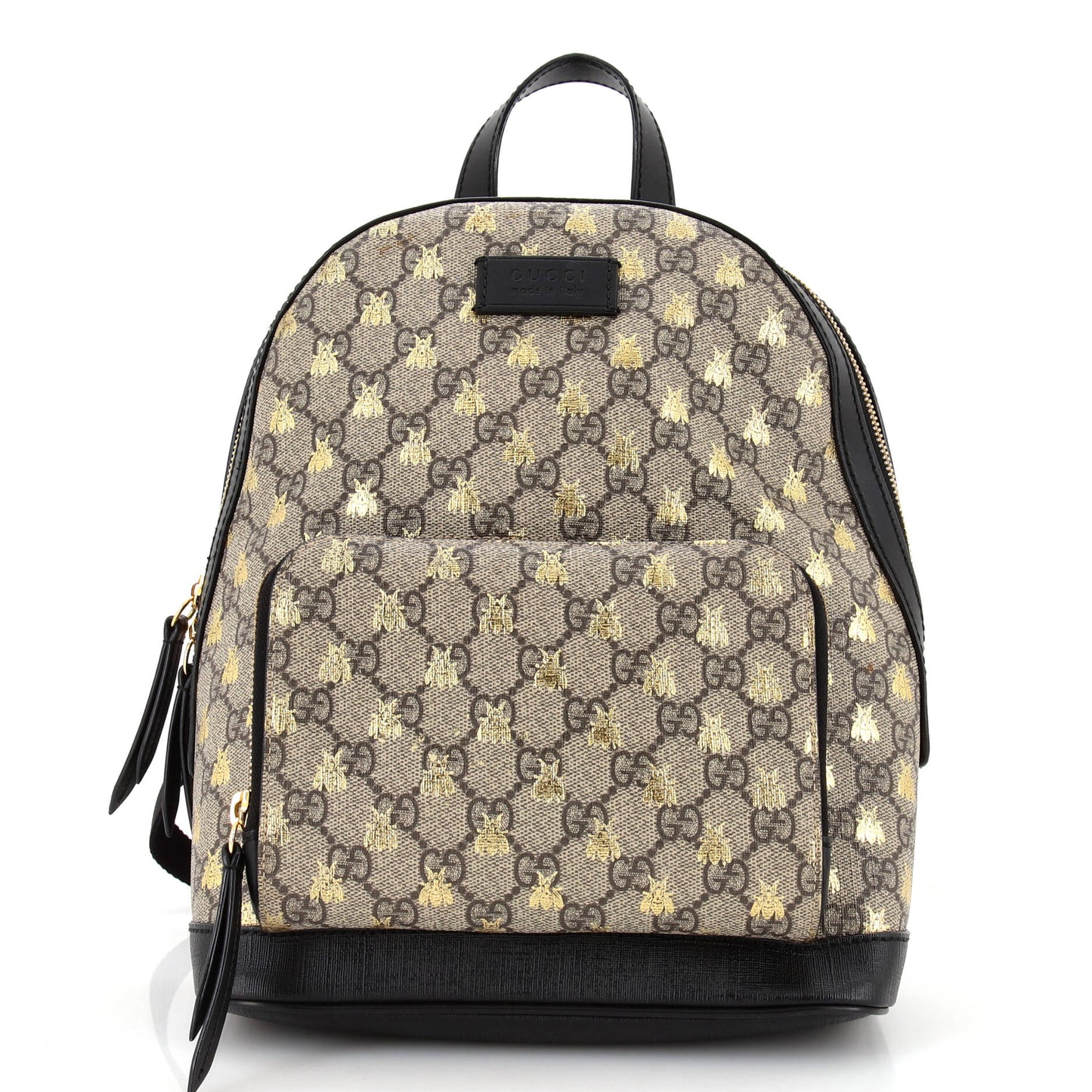 Luxury Gucci Trending 2025 Zip Pocket Backpack Printed GG Coated Canvas Small