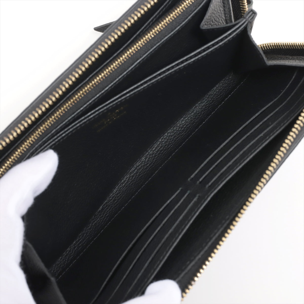 Louis Vuitton Bi-Color Monogram Implant Zippyr Wallet M80481 Noneir Round Zipper Wallet