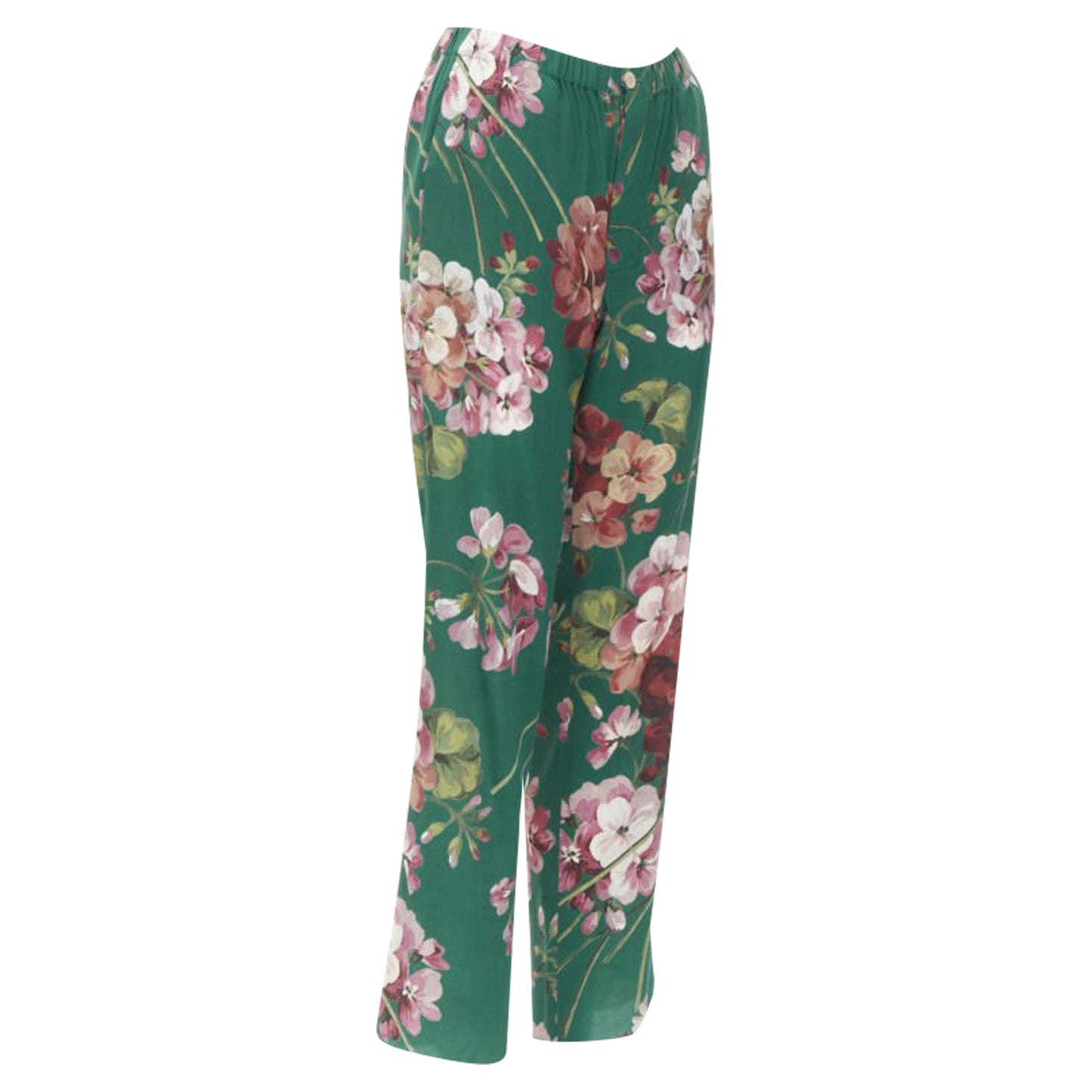 Gucci silk Blooms floral print pajama pants
