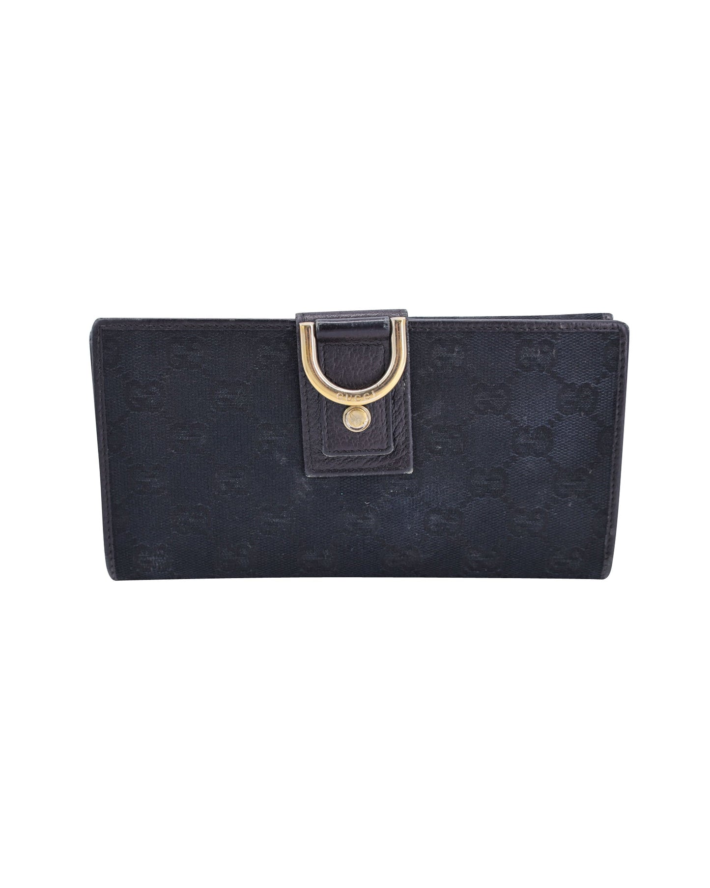 Luxury Gucci Trending 2025 Continental Wallet in Black GG Canvas