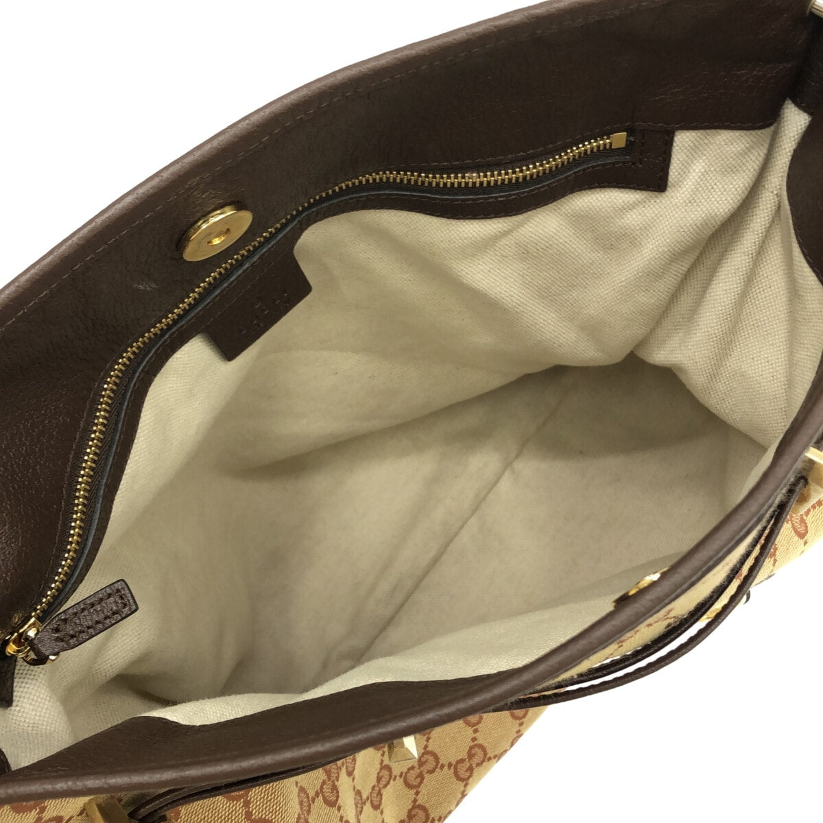 Gucci Horsebit  Canvas Shoulder Bag ()