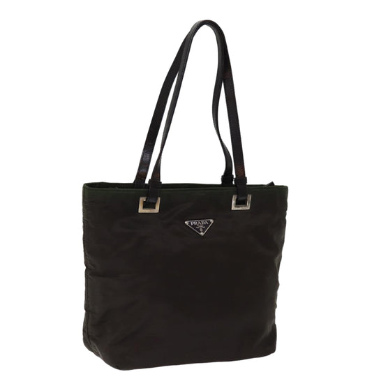Luxury PradaTote Bag Nylon Khaki 75017