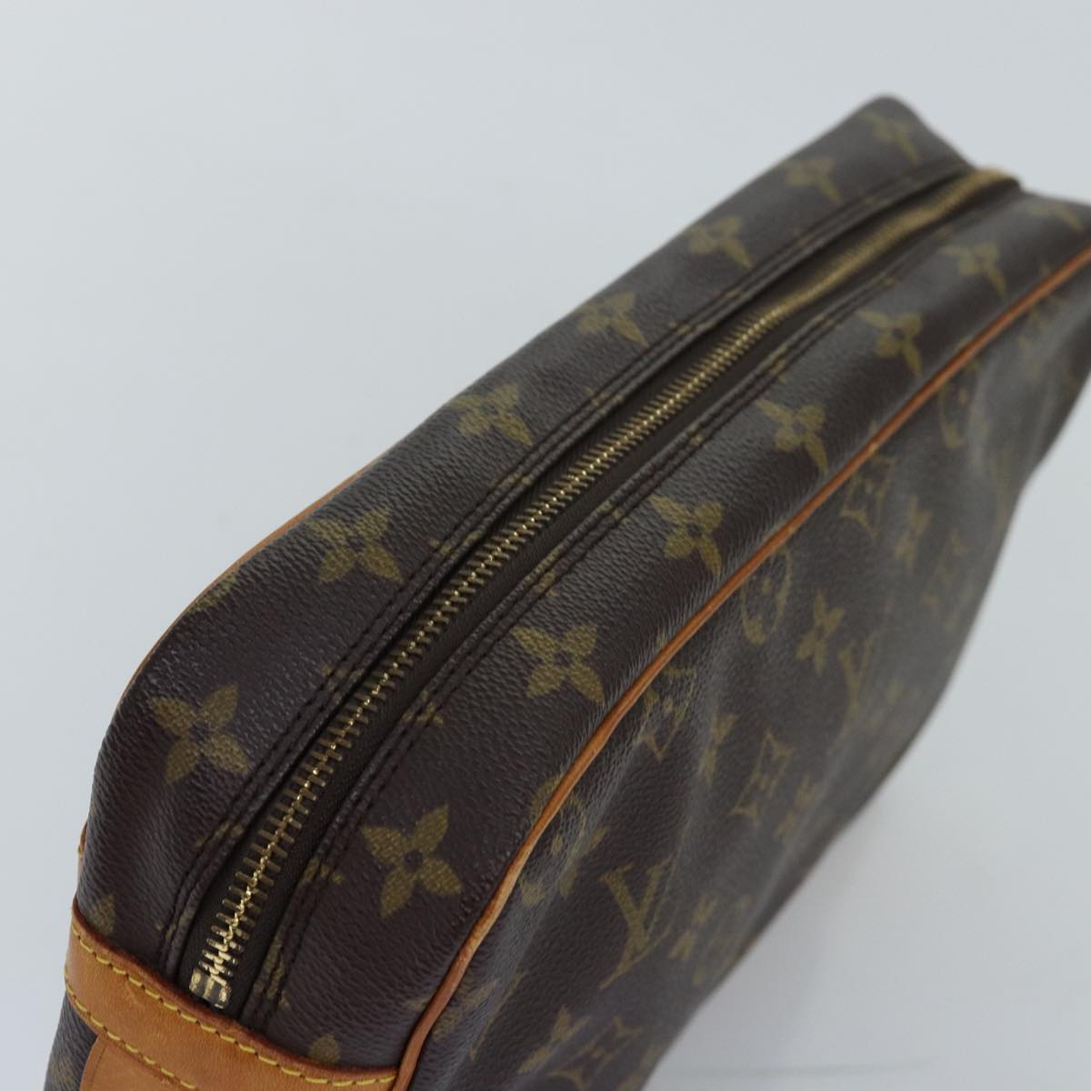 LOUIS VUITTON Monogram Compiegne 28 Clutch Bag M51845 LV 75021