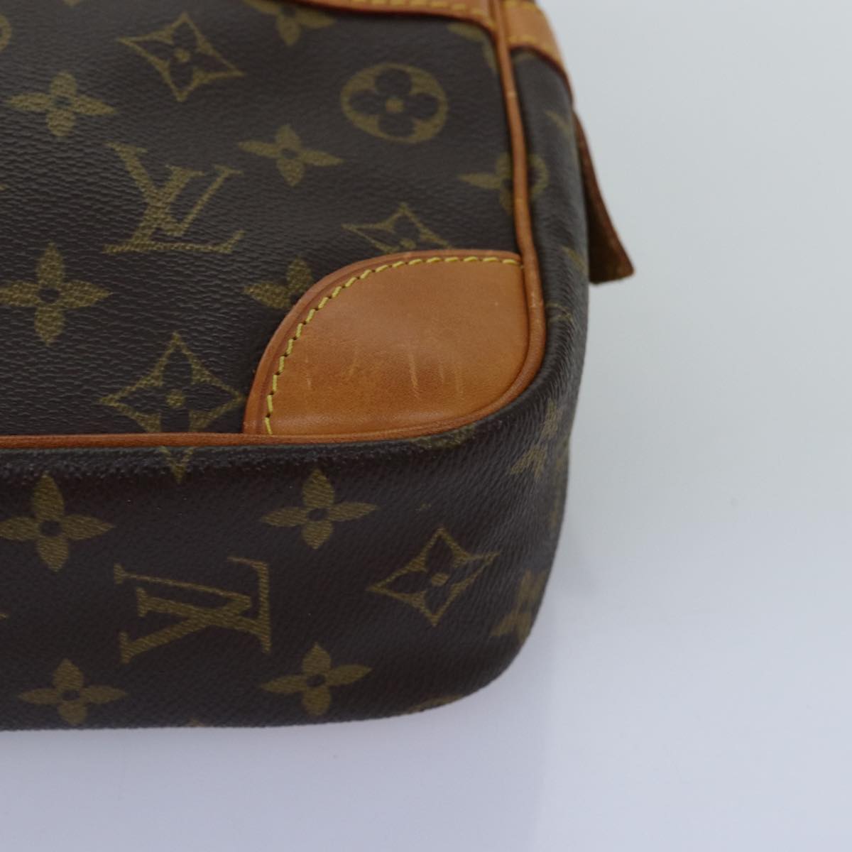 LOUIS VUITTON Monogram Compiegne 28 Clutch Bag M51845 LV 75021