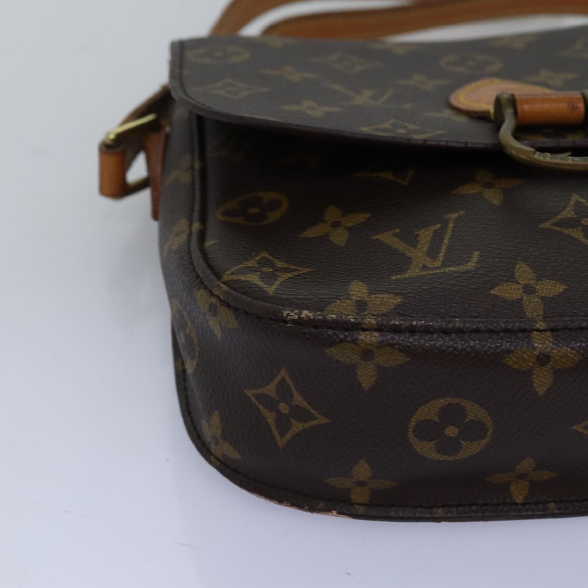 LOUIS VUITTON Monogram Saint Cloud MM Shoulder Bag M51243 LV 75029