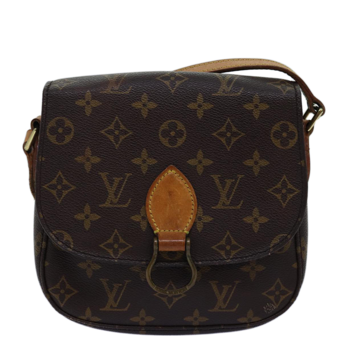LOUIS VUITTON Monogram Saint Cloud MM Shoulder Bag M51243 LV 75029
