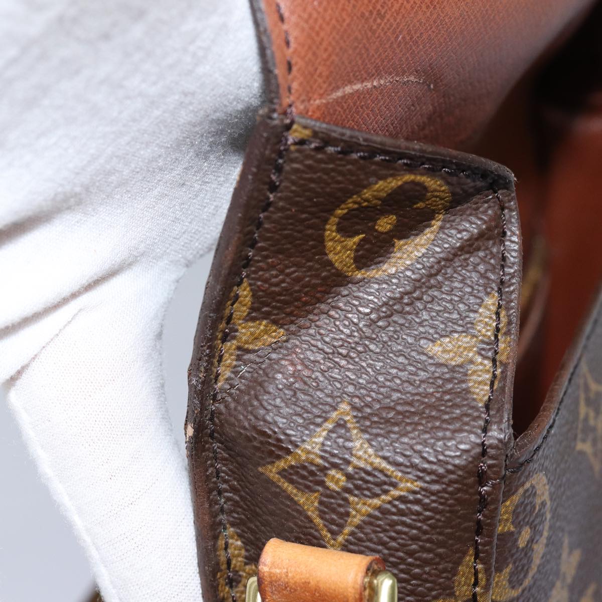LOUIS VUITTON Monogram Saint Cloud MM Shoulder Bag M51243 LV 75029