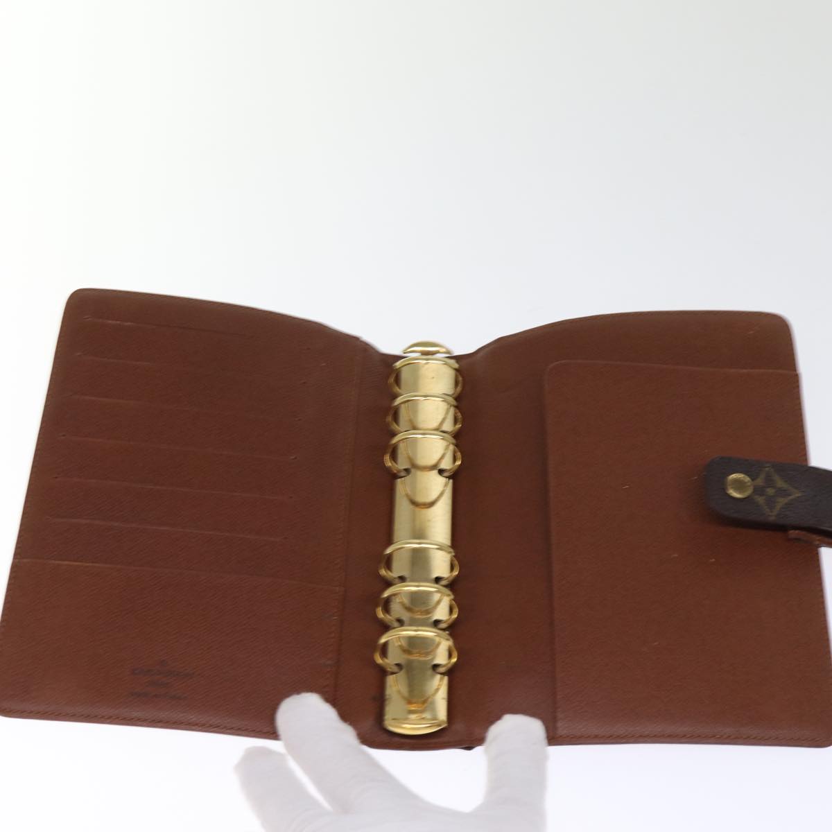 LOUIS VUITTON Monogram Agenda MM Day Planner Cover R20105 LV 75037