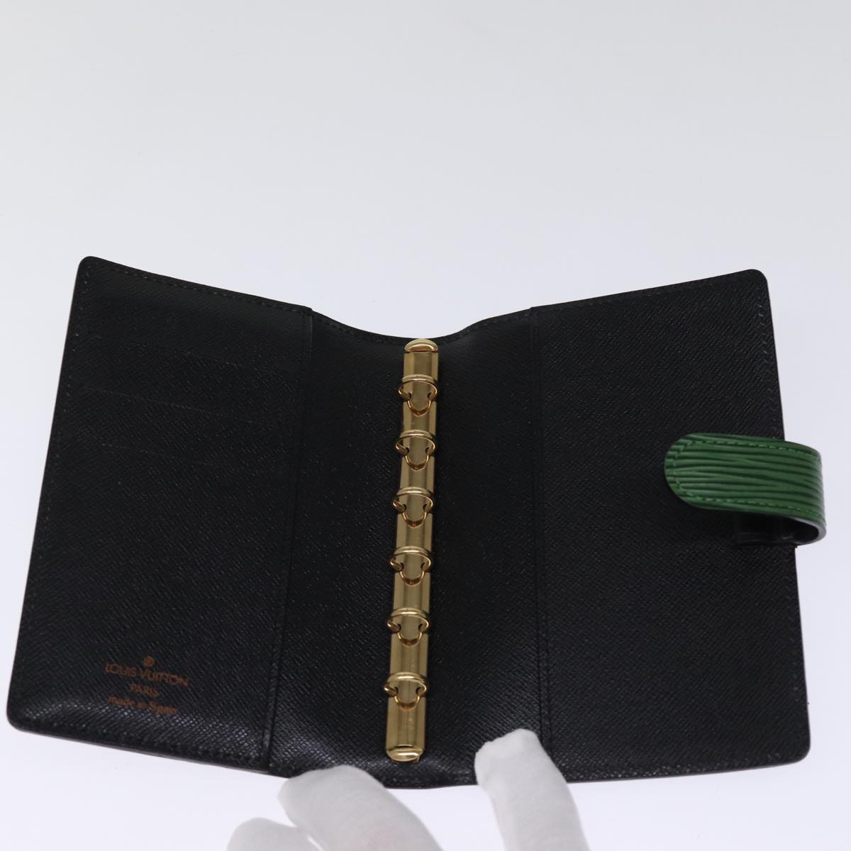 LOUIS VUITTON Epi Agenda PM Day Planner Cover Green R20054 LV 75038