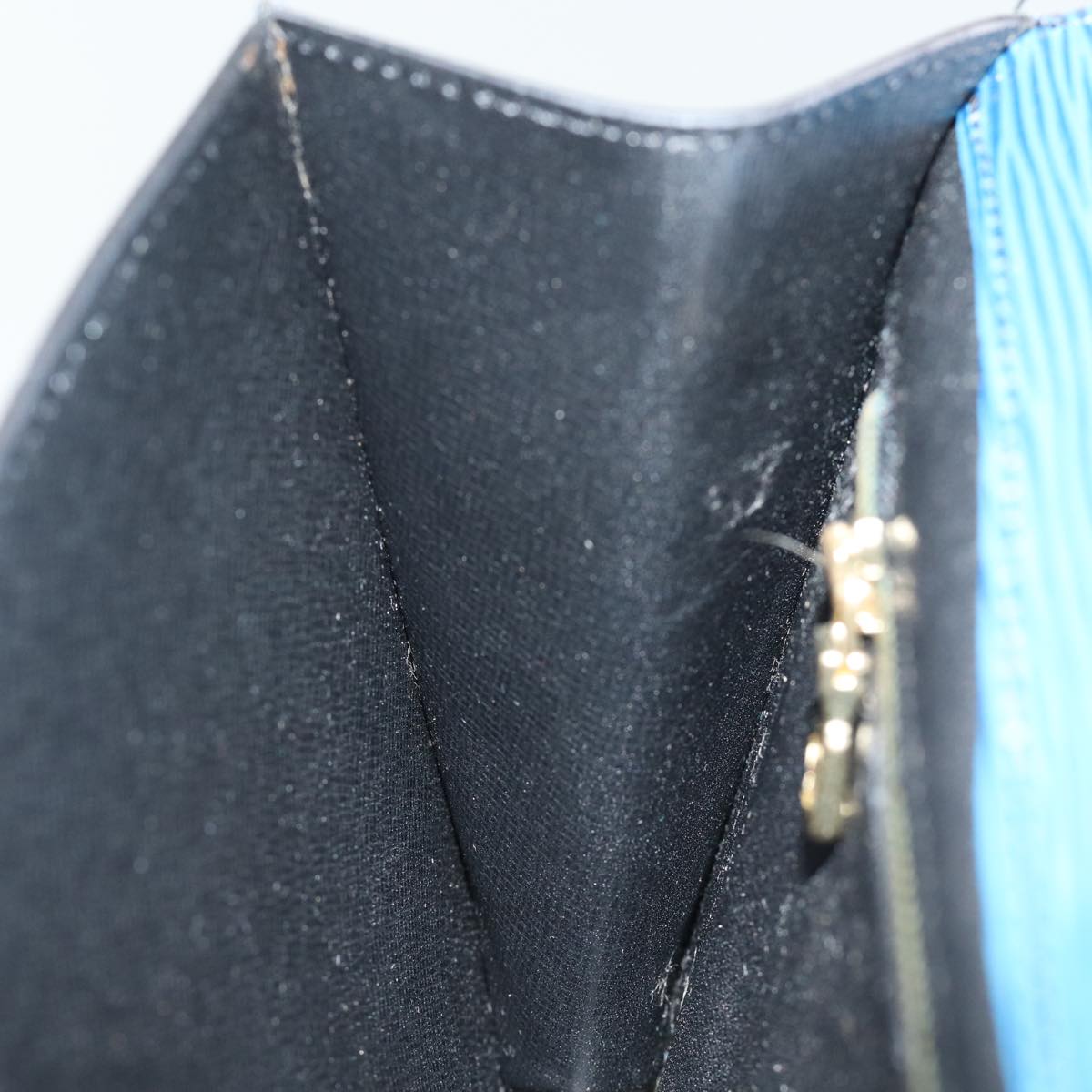 LOUIS VUITTON Epi Montaigne 23 Clutch Bag Blue M52665 LV 75039