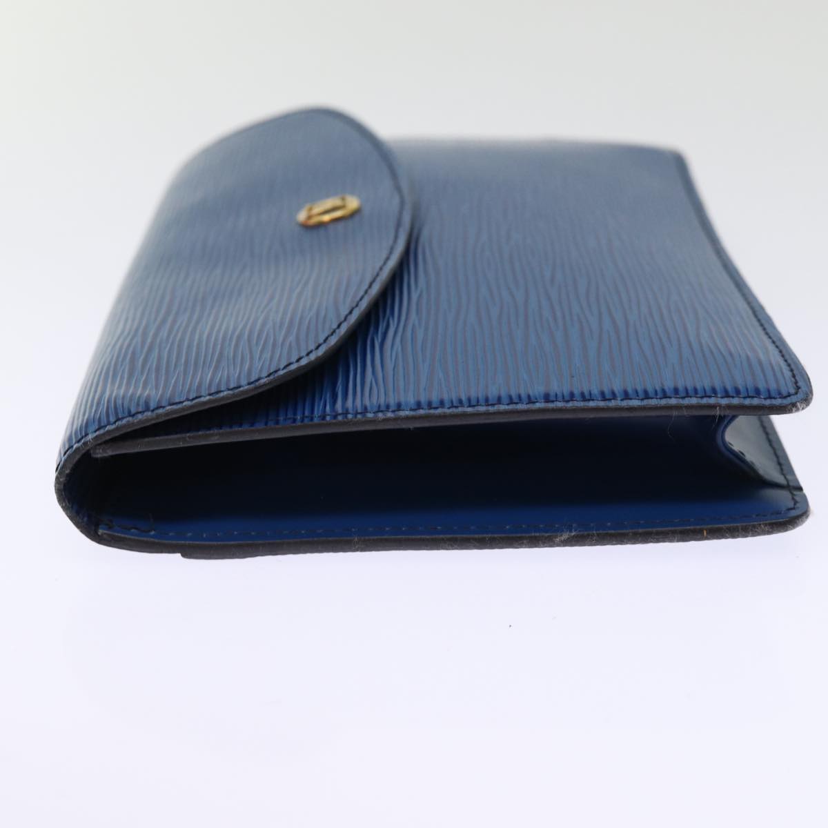 LOUIS VUITTON Epi Montaigne 23 Clutch Bag Blue M52665 LV 75039