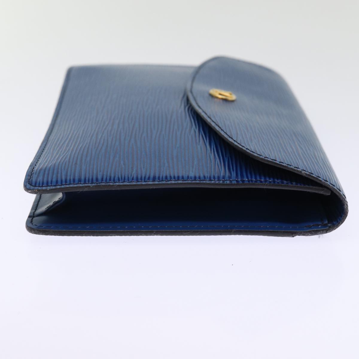 LOUIS VUITTON Epi Montaigne 23 Clutch Bag Blue M52665 LV 75039