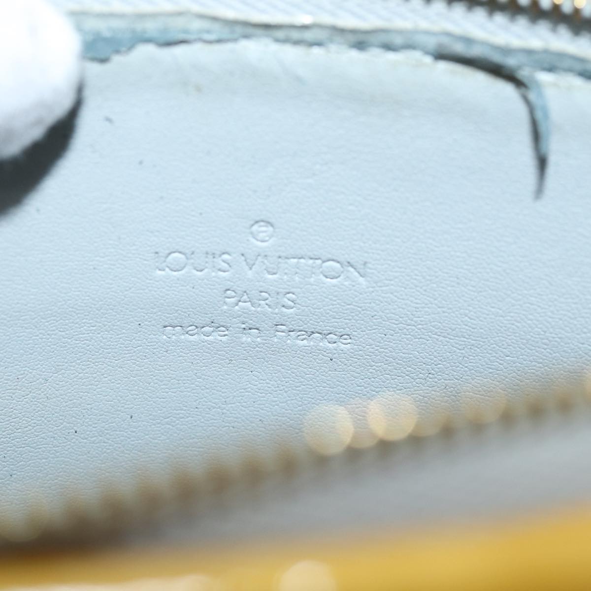 LOUIS VUITTON Monogram Vernis Motto Accessory Pouch Gris M91030 LV 75041