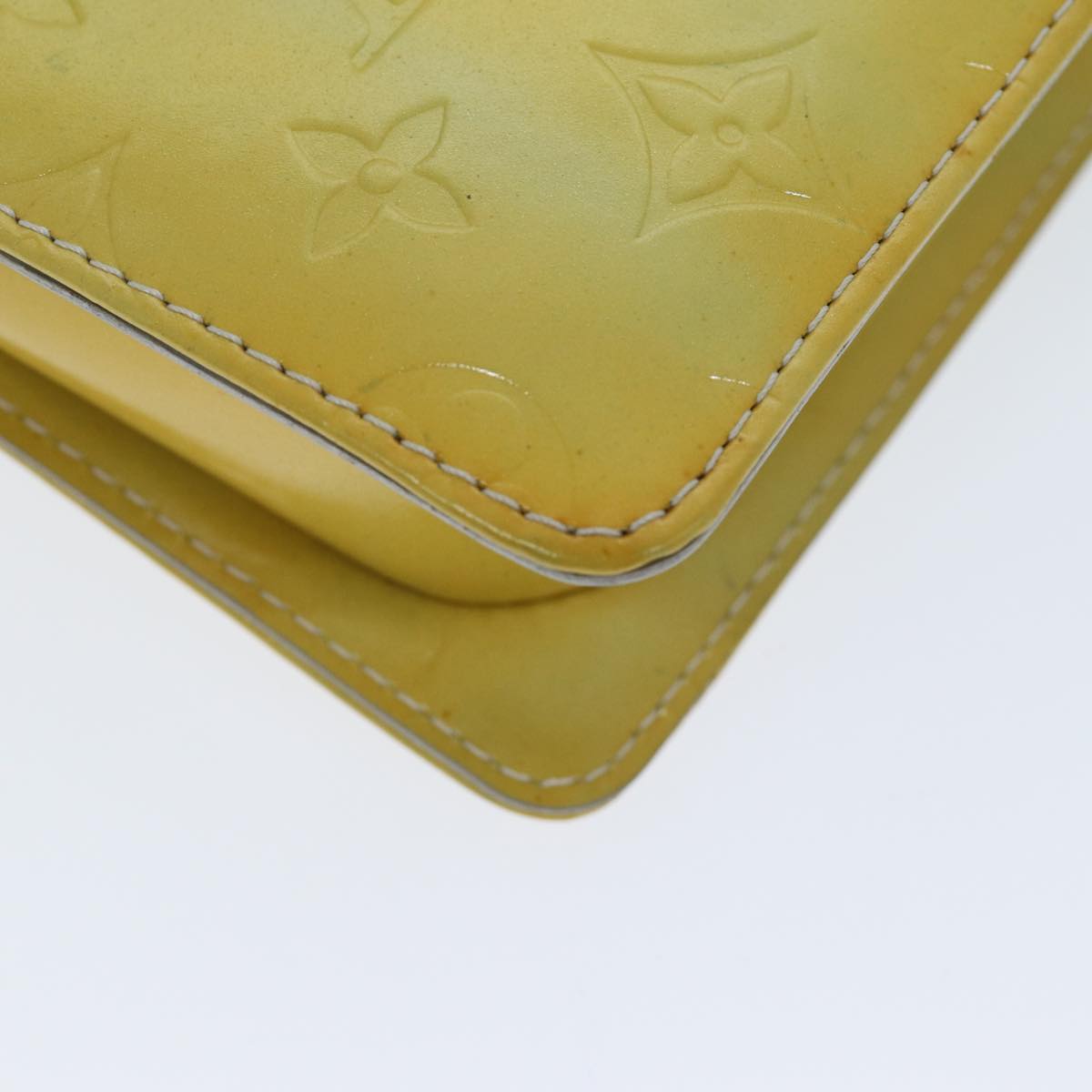 LOUIS VUITTON Monogram Vernis Motto Accessory Pouch Gris M91030 LV 75042