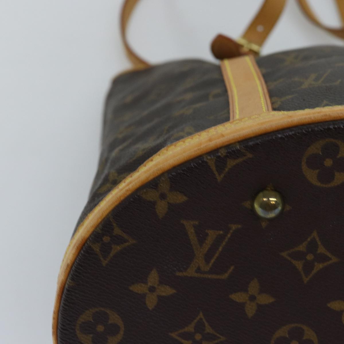 LOUIS VUITTON Monogram Bucket GM Shoulder Bag M42236 LV 75082
