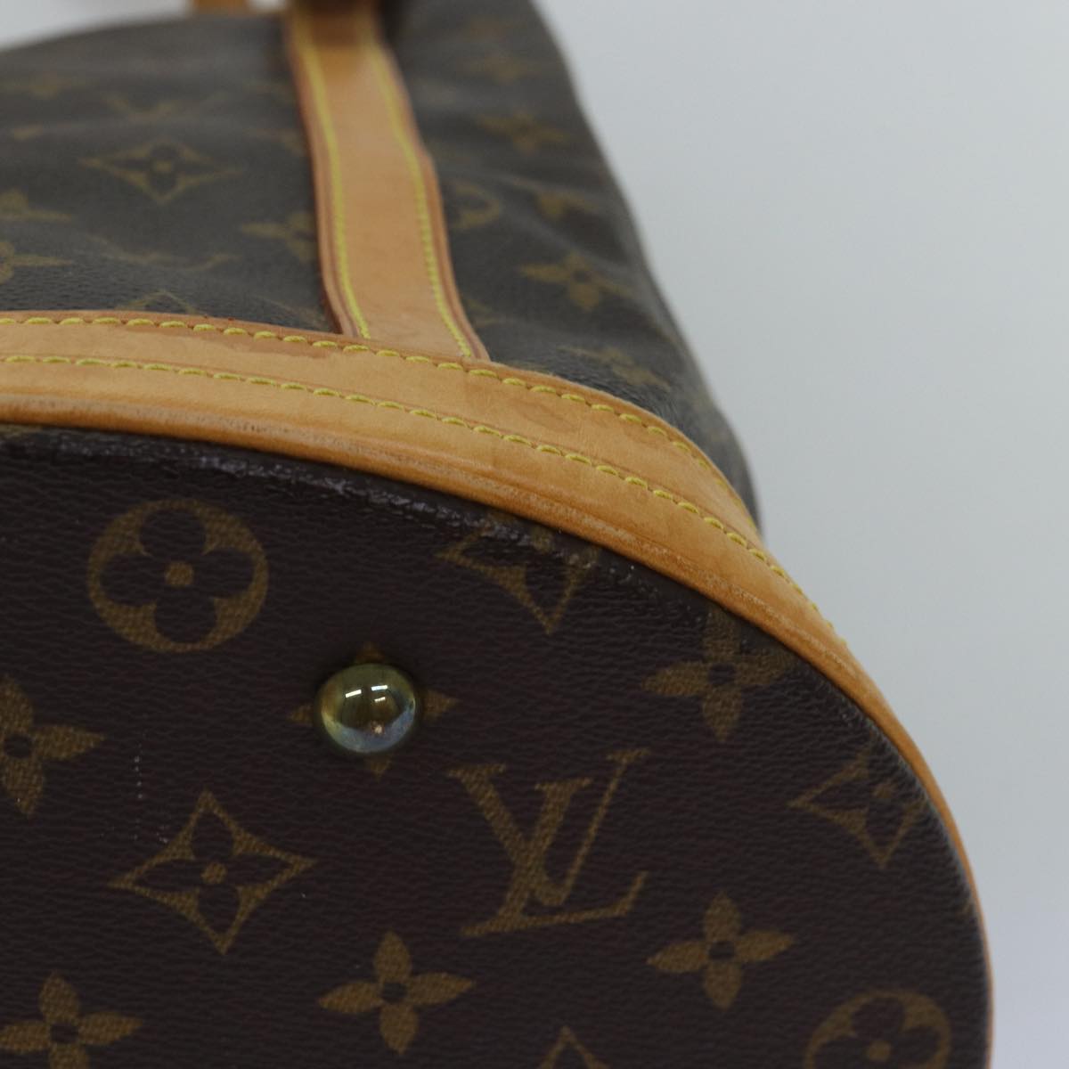 LOUIS VUITTON Monogram Bucket GM Shoulder Bag M42236 LV 75082