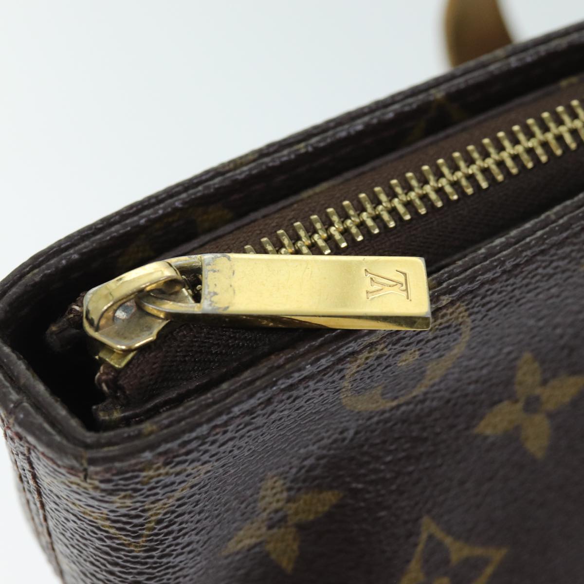 LOUIS VUITTON Monogram Cabas Mezzo Tote Bag M51151 LV 75086