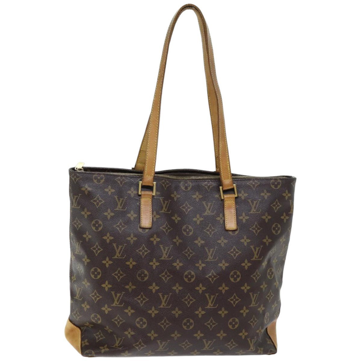 LOUIS VUITTON Monogram Cabas Mezzo Tote Bag M51151 LV 75086