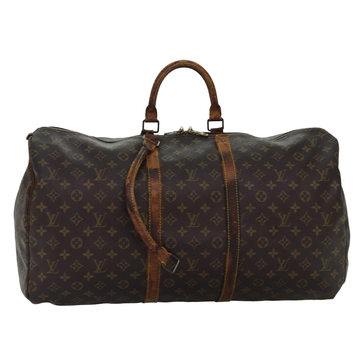 LOUIS VUITTON Monogram Keepall 50 Boston Bag M41426 LV 75091