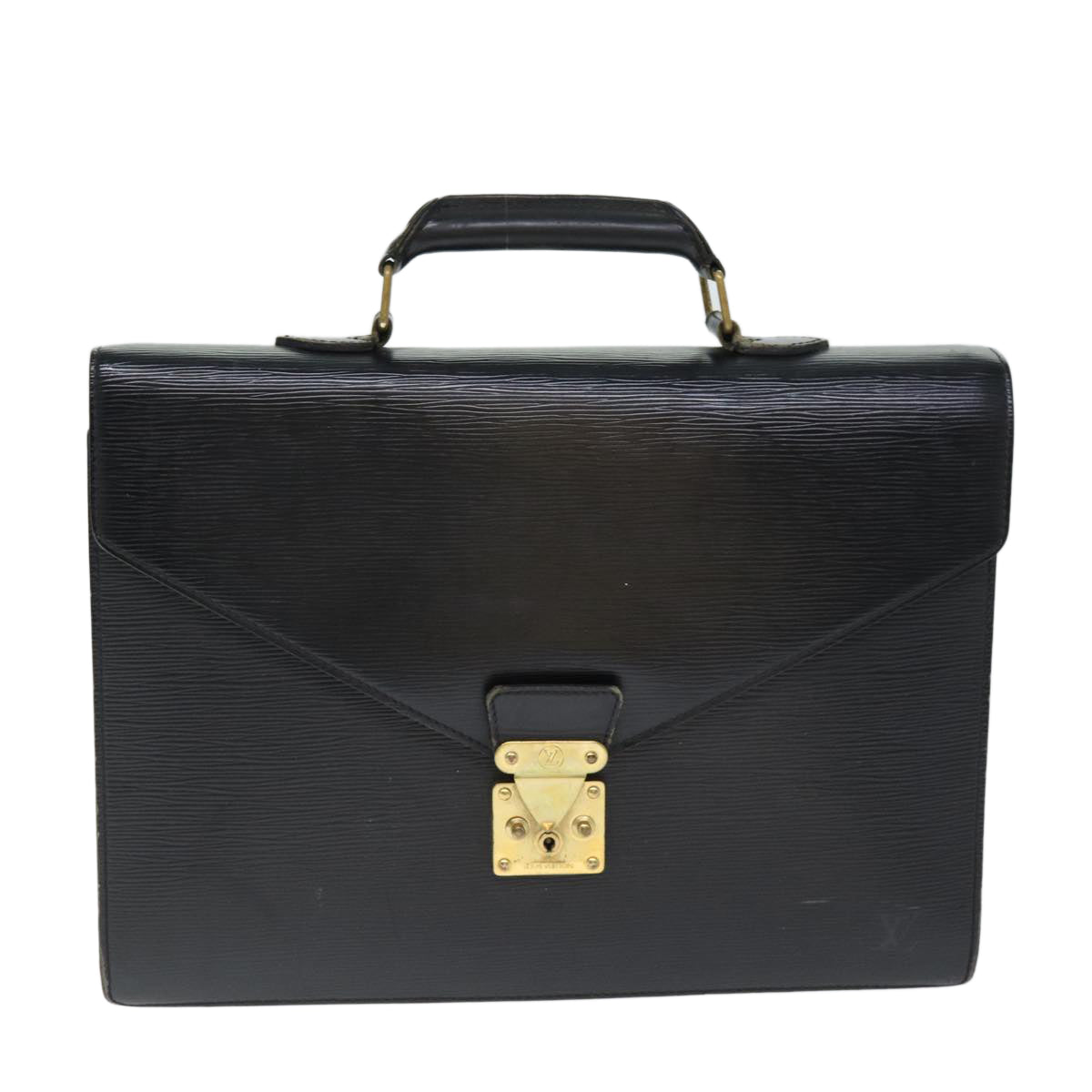 LOUIS VUITTON Epi Serviette Conseiller Briefcase Black M54422 LV 75093
